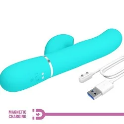 Pretty Love - Perlita Multifuncional 3 Em 1 Vibrador Ponto G Aqua Verde