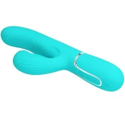 Pretty Love - Perlita Multifuncional 3 Em 1 Vibrador Ponto G Aqua Verde