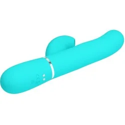 Pretty Love - Perlita Multifuncional 3 Em 1 Vibrador Ponto G Aqua Verde