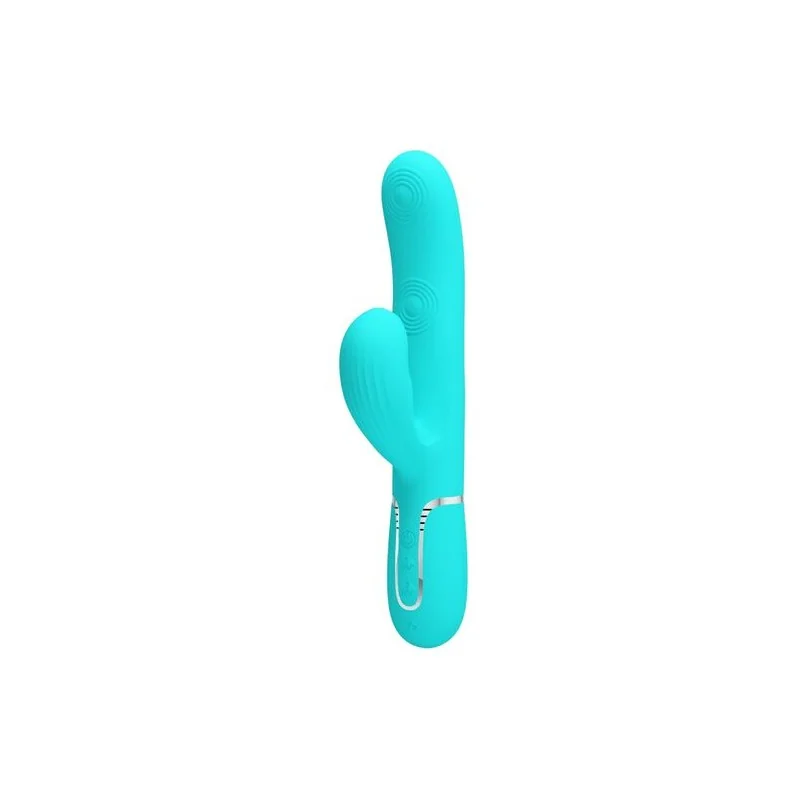 Pretty Love - Perlita Multifuncional 3 Em 1 Vibrador Ponto G Aqua Verde