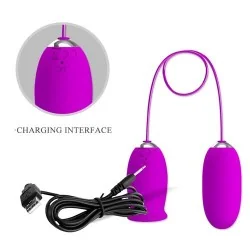 Pretty Love - Vibrador Recarregável Daisy Dual Egg Roxo