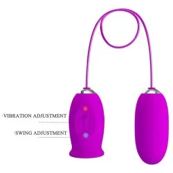 Pretty Love - Vibrador Recarregável Daisy Dual Egg Roxo