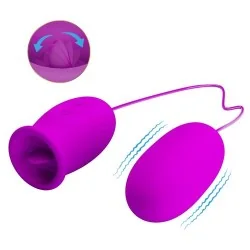 Pretty Love - Vibrador Recarregável Daisy Dual Egg Roxo