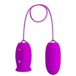 Pretty Love - Vibrador Recarregável Daisy Dual Egg Roxo