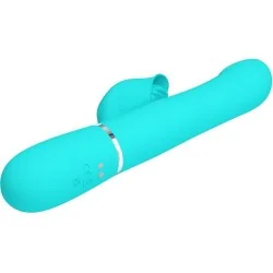 Pretty Love - Vibrador Coelho Pérolas Aqua Verde