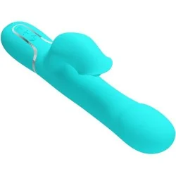 Pretty Love - Vibrador Coelho Pérolas Aqua Verde