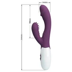 Pretty Love - Andre Vibrador Coelho E Estimulador De Ponto G Roxo
