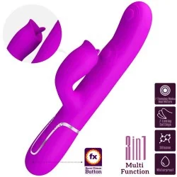 Pretty Love - Vibrador De Coelho Com Lambida Roxo