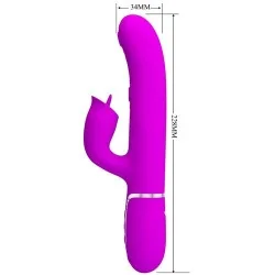 Pretty Love - Vibrador De Coelho Com Lambida Roxo