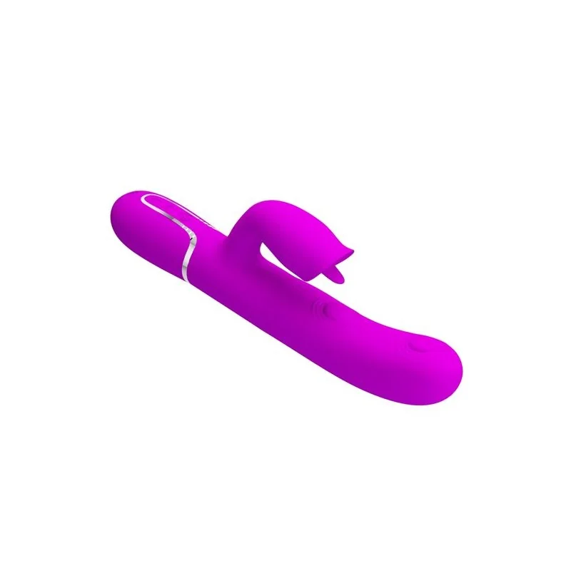 Pretty Love - Vibrador De Coelho Com Lambida Roxo