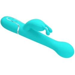 Pretty Love - Vibrador Coelho Dejon 3 Em 1 Multifuno Aqua Verde
