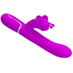 Pretty Love - Vibrador Coelho Multifunções 4 Em 1 Borbolete Roxo