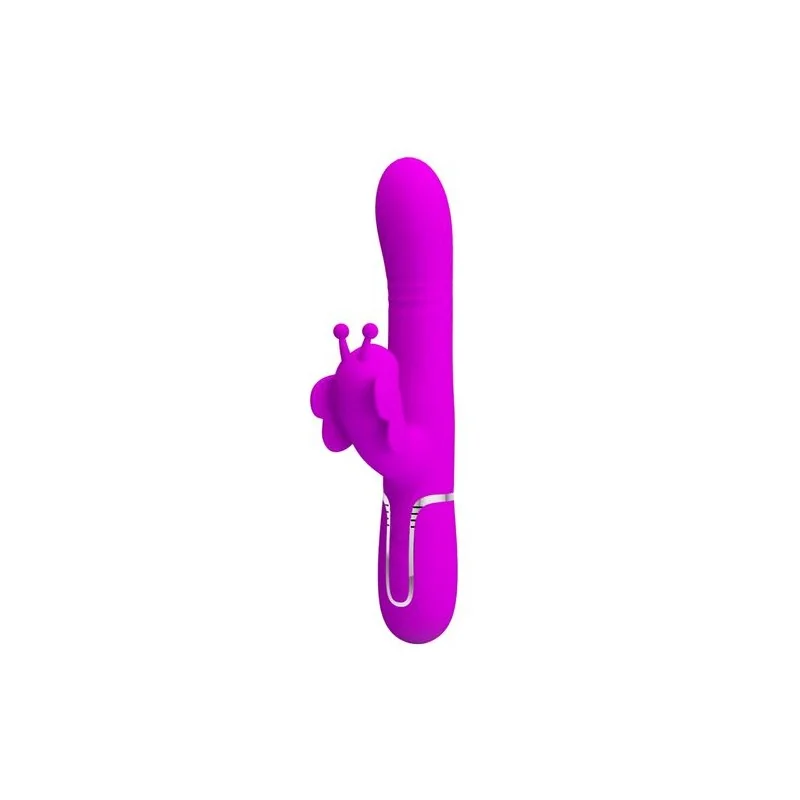 Pretty Love - Vibrador Coelho Multifunções 4 Em 1 Borbolete Roxo