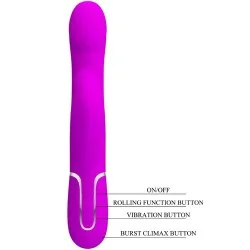 Pretty Love - Vibrador Coelho Pérolas Violeta