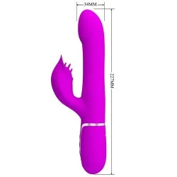 Pretty Love - Vibrador Coelho Pérolas Violeta