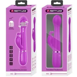 Pretty Love - Vibrador Dejon Coelho 3 Em 1 Multifuno Violeta