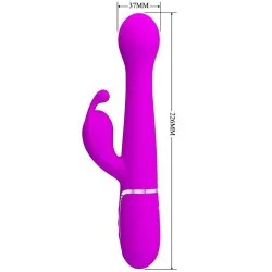 Pretty Love - Vibrador Dejon Coelho 3 Em 1 Multifuno Violeta