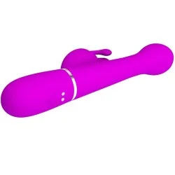 Pretty Love - Vibrador Dejon Coelho 3 Em 1 Multifuno Violeta