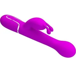 Pretty Love - Vibrador Dejon Coelho 3 Em 1 Multifuno Violeta