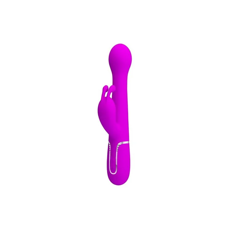 Pretty Love - Vibrador Dejon Coelho 3 Em 1 Multifuno Violeta