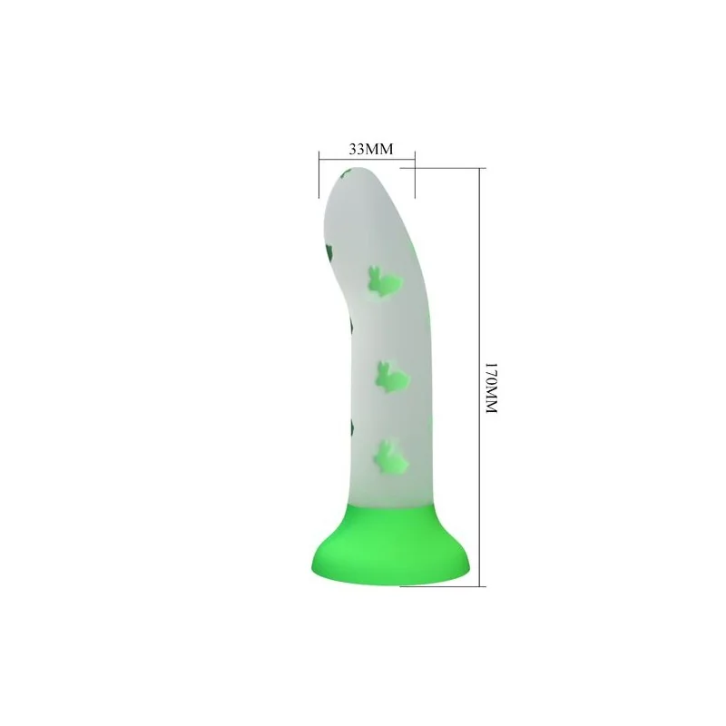 Pretty Love - Dildo Mágico Nightfall Sem Vibração Verde Luminoso