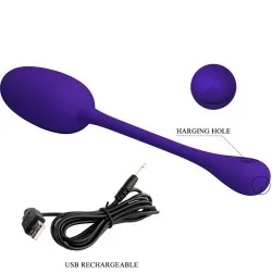 Pretty Love - Ovo Vibratório Recarregável Knucker Roxo