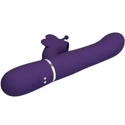 Pretty Love - Vibrador Coelho Multifunções 4 Em 1 Borboleta Roxo