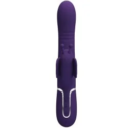 Pretty Love - Vibrador Coelho Multifunções 4 Em 1 Borboleta Roxo