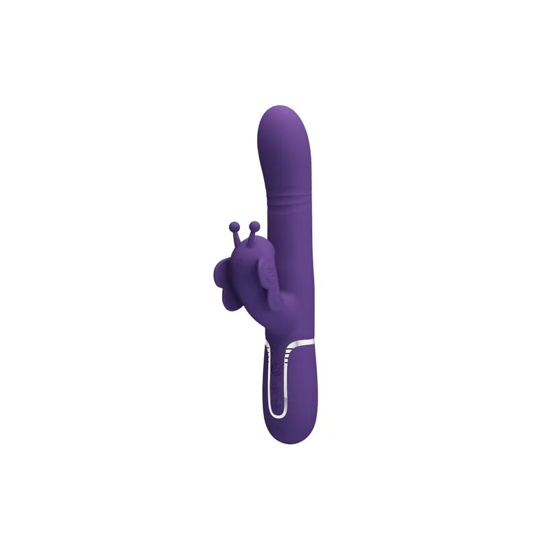 Pretty Love - Vibrador Coelho Multifunções 4 Em 1 Borboleta Roxo