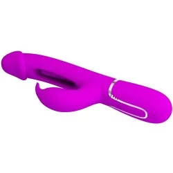 Pretty Love - Vibrador Coelho Dejon 3 Em 1 Multifuno Rosa
