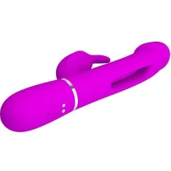 Pretty Love - Vibrador Coelho Dejon 3 Em 1 Multifuno Rosa