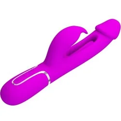 Pretty Love - Vibrador Coelho Dejon 3 Em 1 Multifuno Rosa