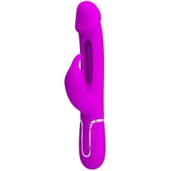 Pretty Love - Vibrador Coelho Dejon 3 Em 1 Multifuno Rosa
