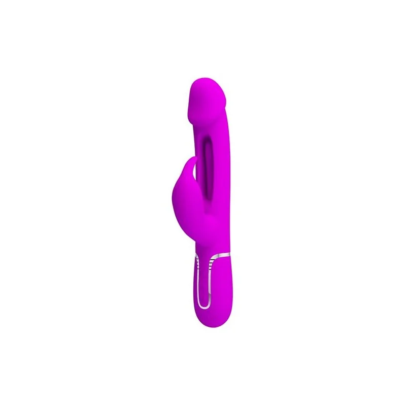 Pretty Love - Vibrador Coelho Dejon 3 Em 1 Multifuno Rosa