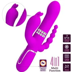 Pretty Love - Cammy Vibrador Triplo Multifuncional 4 em 1 Rosa