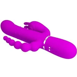Pretty Love - Cammy Vibrador Triplo Multifuncional 4 em 1 Rosa