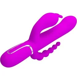 Pretty Love - Cammy Vibrador Triplo Multifuncional 4 em 1 Rosa