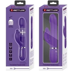 Pretty Love - Zalin Vibrador De Coelho Pérolas 4 em 1 Roxo