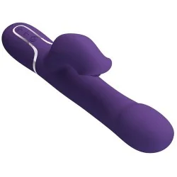 Pretty Love - Zalin Vibrador De Coelho Pérolas 4 em 1 Roxo