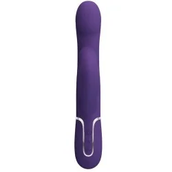 Pretty Love - Zalin Vibrador De Coelho Pérolas 4 em 1 Roxo