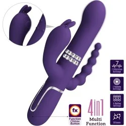 Pretty Love - Cammy Vibrador Triplo Multifuncional 4 em 1 Roxo