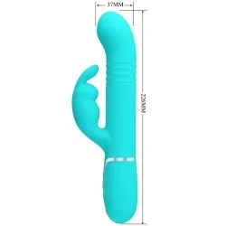 Pretty Love - Vibrador Coelho Pérolas Aqua Verde