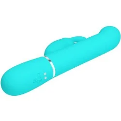 Pretty Love - Vibrador Coelho Pérolas Aqua Verde
