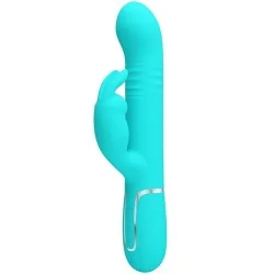 Pretty Love - Vibrador Coelho Pérolas Aqua Verde