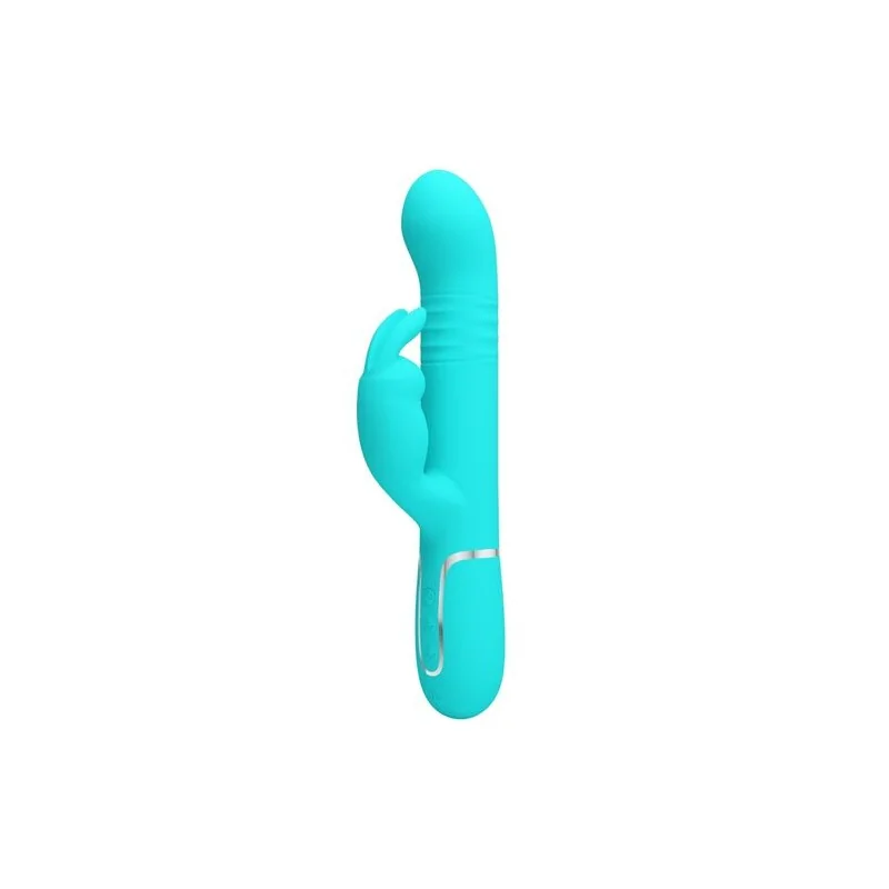 Pretty Love - Vibrador Coelho Pérolas Aqua Verde