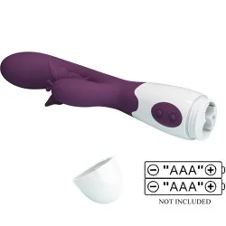 Pretty love - Butterfly Kiss Vibrador De Coelho E Estimulador De Ponto G Roxo