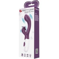 Pretty love - Butterfly Kiss Vibrador De Coelho E Estimulador De Ponto G Roxo