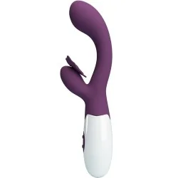 Pretty love - Butterfly Kiss Vibrador De Coelho E Estimulador De Ponto G Roxo