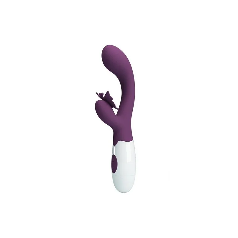 Pretty love - Butterfly Kiss Vibrador De Coelho E Estimulador De Ponto G Roxo