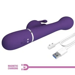 Pretty Love - Dejon Vibrador Coelho 3 Em 1 Multifuno Roxo